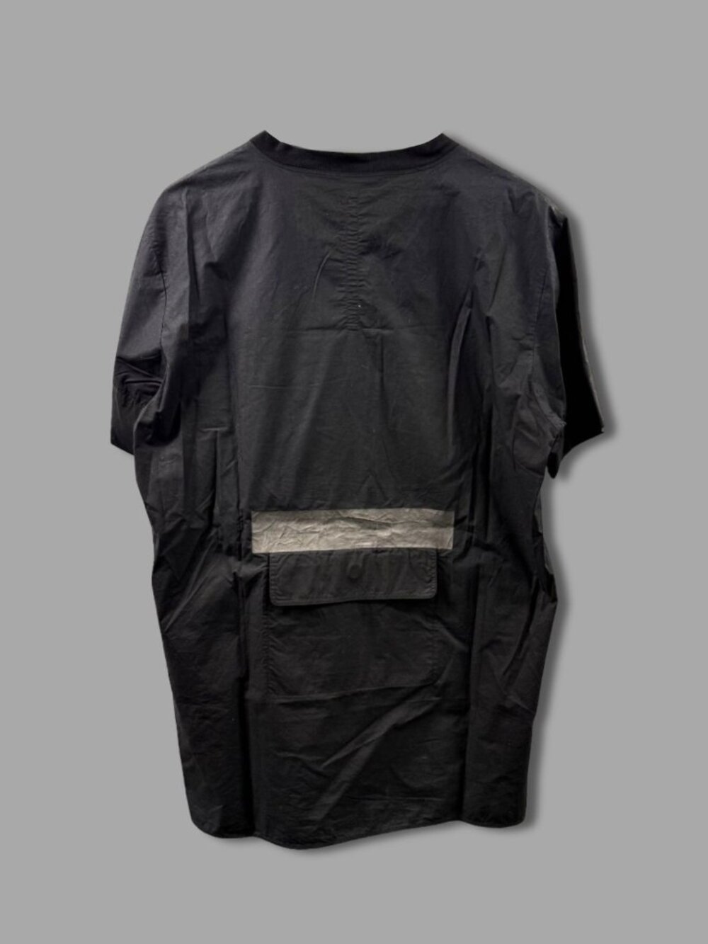 DAMIR DOMA SILENT Black Back Patch Pocket T-Shirt Sz L Cotton Blend